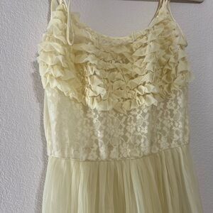 Vintage Butter Yellow Maxi Dress